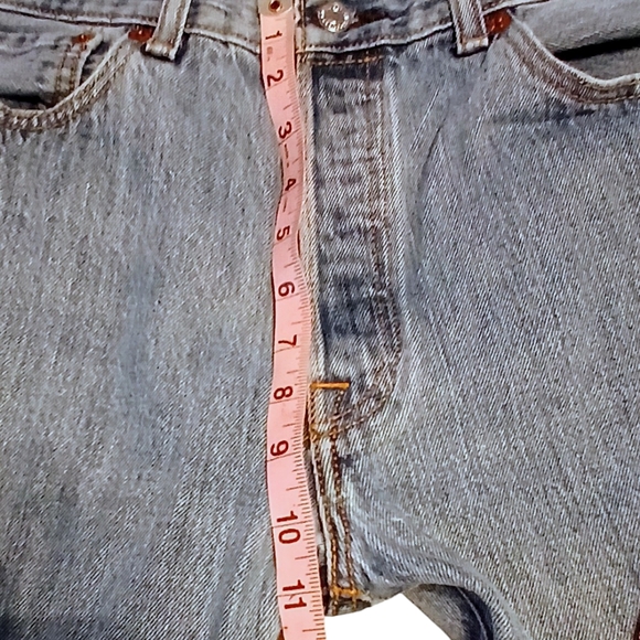 Men's Vintage Levi's '93 501 34x32 Button Front Red Tab Lt. Wash Denim Jeans EUC - Picture 10 of 16